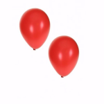 10 stuks metallic rode ballonnen 36 cm - Rood