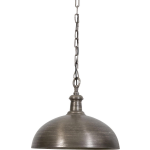 Light & Living Hanglamp DEMI - Donker Oud Nikkel - S - Silver
