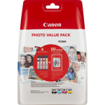 Canon CLI-581 Photo Value Pack + GP-501 Fotopapier - Geel