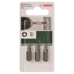 Bosch 2609255967 3-delige schroefbitset Standard (PZ) - 25mm