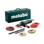 Metabo WEVF 10-125 Quick Inox Set Platkop haakse slijper in koffer - 1000W - 125mm - Softstart