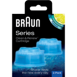 Braun reinigingsvloeistof Clean & Renew cartridges (2 stuks) - Blauw