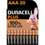 Duracell Alkaline Plus AAA-batterijen 20 Stuks