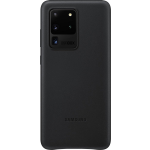 Samsung Galaxy S20 Ultra Back Cover Leer - Zwart