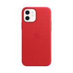 Apple iPhone 12 en 12 Pro Back Cover met MagSafe Leer RED - Rood