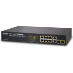 CUC Planet FGSD-1008HPS netwerk-switch Fast Ethernet (10/100) 1U Power over Ethernet (PoE) - Zwart