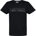 Hole in the Wall Fortnite - Foil Logo Black T-Shirt