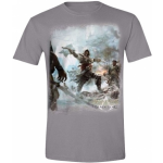 Ubisoft Assassin's Creed 4 T-Shirt Fighting Stance Grey