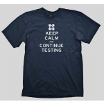 Gaya Entertainment T-Shirt Portal 2 - Keep Calm & Continue Testing, navy,