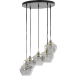 Trendhopper Hanglamp Rolf 5-lichts rond - Grijs