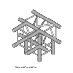 Duratruss DT 34 T40-TD T-stuk+omlaag