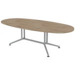 Quadrifoglio Vergadertafel met ovaal blad lengte 240 cm -