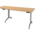 Simmob Tafel Idora 200x80 cm hoek links aluminium onderstel