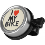 DRESCO ""I Love My Bike"" Fietsbel Zilver - Silver