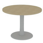 Quadrifoglio Vergadertafel met rond blad diameter 100 cm -