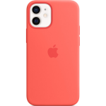 Apple iPhone 12 mini Silicone Back Cover met MagSafe Citrus - Roze