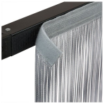 Wentex Showtec String Curtain 4x3m grijs Pipe & Drape
