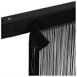 Wentex Showtec String Curtain 6x3m zwart Pipe & Drape