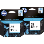 HP 62 Cartridges Duo Pack - Zwart