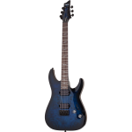 Schecter Omen Elite-6 See-Thru Blue Burst elektrische gitaar