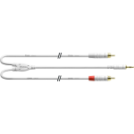 Cordial CFY1.5WCC-LONG-SNOW Intro verloopkabel 3.5mm TRS jack - 2x RCA 1.5m wit