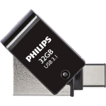 Philips FM32DC152B - 2in1 USB 3.1/USB C 32GB - Zwart