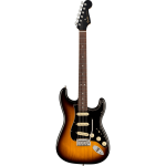 Fender American Ultra Luxe Stratocaster 2-Color Sunburst RW elektrische gitaar met koffer