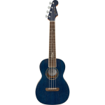 Fender Dhani Harrison Ukulele Sapphire Blue WN elektrisch-akoestische tenor ukelele