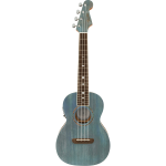 Fender Dhani Harrison Ukulele WN elektrisch-akoestische tenor ukelele - Turquoise