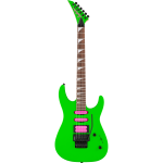 Jackson X Series Dinky DK3XR HSS Neon Green elektrische gitaar met Floyd Rose - Rose Goud