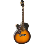 Epiphone J-200 EC Studio LH Vintage Sunburst linkshandige elektrisch-akoestische westerngitaar