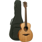 LAG Guitars Tramontane Travel Series Travel-RC Red Cedar akoestische westerngitaar met gigbag