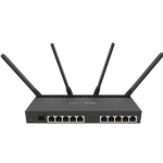 MikroTik RB4011iGS+5HacQ2HnD-IN draadloze router Dual-band (2.4 GHz / 5 GHz) Gigabit Ethernet - Zwart