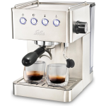 Solis Barista Gran Gusto 1014 Espressomachine - Piston Koffiemachine Met Bonen - Rvs - Silver