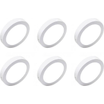 BES LED Led Downlight 6 Pack - Opbouw - 12w - Helder/koud 6000k - Rond - Mat - Aluminium - Ø170mm - Wit