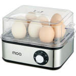 MOA Elektrische Eierkoker Voor 8 Eieren - Met Timer - Voor Een Perfect Ei - 500 Watt En Met Rvs Behuizing