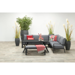 Garden Impressions Camilo Lounge Dining Set 6-delig - Donker - Grijs