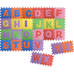 Huismerk Free And Easy Puzzelmat Letters Junior 31 Cm Eva Foam 26-delig