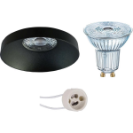 Osram - Led Spot Set - Parathom Par16 940 36d - Pragmi Vrito Pro - Gu10 Fitting - Dimbaar - Inbouw Rond - Mat - - Zwart