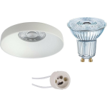 Osram - Led Spot Set - Parathom Par16 930 36d - Pragmi Vrito Pro - Gu10 Fitting - Dimbaar - Inbouw Rond - Mat - 3.7w - Wit