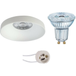 Osram - Led Spot Set - Parathom Par16 940 36d - Pragmi Vrito Pro - Gu10 Fitting - Dimbaar - Inbouw Rond - Mat - 3.7w - Wit