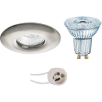 Osram - Led Spot Set - Parathom Par16 930 36d - Pragmi Luno Pro - Waterdicht Ip65 - Gu10 Fitting - Dimbaar - Inbouw Rond