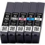 Canon PGI-72 - Inktcartridge / Foto Zwart / Foto Magenta / Foto Cyaan / Foto - Grijs