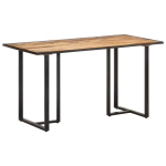 Vidaxl Eettafel 140 Cm Ruw Mangohout - Marrón