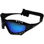 Glogglz Zwembril Finz Polycarbonaat/blauw One-size - Zwart