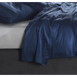 Zo Home Satinado Laken Katoen Satijn - Navy Blue 270x290cm - Blauw