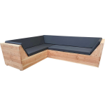 Wood4you - Loungeset 6 Douglashout 200x230 Cm - Incl Strakke Kussens Gl-vorm - Bruin