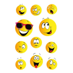 33x Smiley Stickers - Kinderstickers - Stickervellen - Knutselspullen