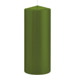 Trend Candles 1x Olijfe Cilinderkaarsen/stompkaarsen 8 X 20 Cm 119 Branduren - Geurloze Kaarsen Olijf - Woondecoraties - Groen