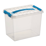 Sunware Q-line Opbergbox - 9l - Transp/ - Blauw